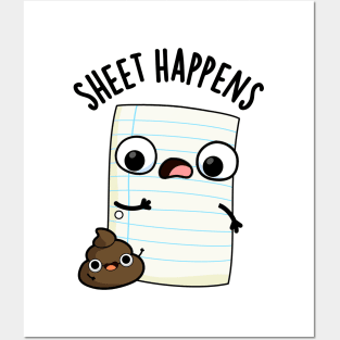 Sheet Happens Funny Paper Puns Posters and Art